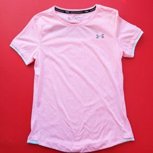 Under Armour athletic / runner shirt pink woman's size XS